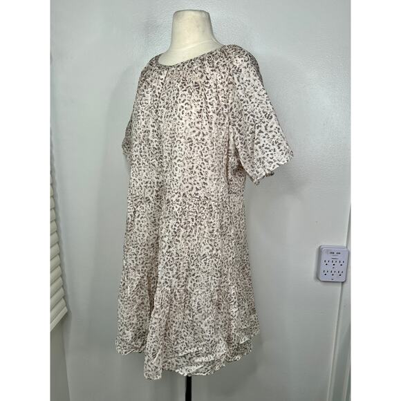 Rails Size XL Cotton Mini Clarissa Dress Watercolor Cheetah - Picture 10 of 16